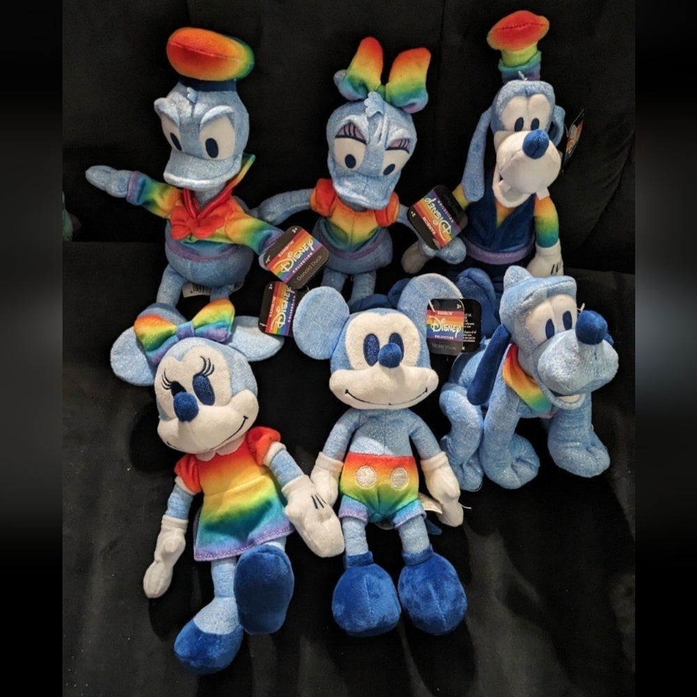 Disney Rainbow Pride plush set
